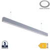 Függesztett lineáris lámpa, Slim, 40W, természetes fehér, sorolható