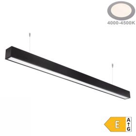 Függesztett lineáris lámpa, Slim, 40W, természetes fehér, sorolható