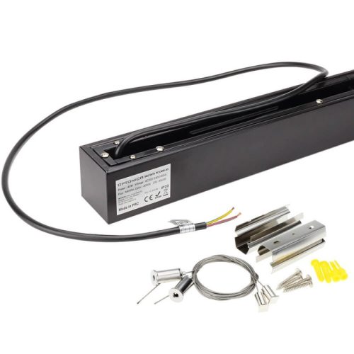 Függesztett lineáris lámpa, Slim, 40W, természetes fehér, sorolható