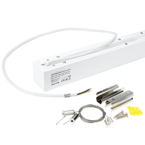 Függesztett lineáris lámpa, Slim, 40W, természetes fehér, sorolható