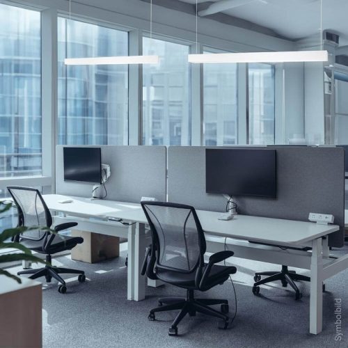 Függesztett lineáris lámpa, Slim, 40W, természetes fehér, sorolható