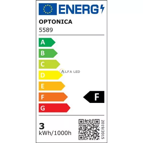 Optonica LED bútorvilágító kapcsolóval, 33cm, 3.4W, 300lm, természetes fehér
