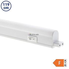   Optonica LED bútorvilágító kapcsolóval, 119cm, 13W, 1200lm, meleg fehér