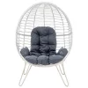 Mirpol S3436 Rattan kosárfotel - fehér
