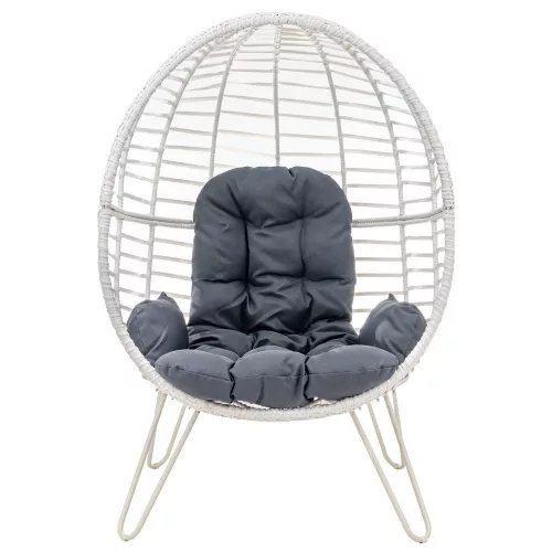 Mirpol S3436 Rattan kosárfotel - fehér