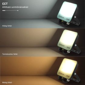 20W-os CCT LED reflektor IP65 védelemmel, mozgásérzékelővel bővíthető