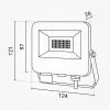 20W-os CCT LED reflektor IP65 védelemmel, mozgásérzékelővel bővíthető
