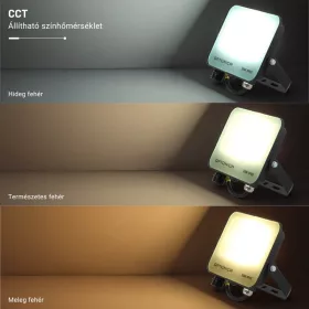30W-os CCT LED reflektor IP65 védelemmel, mozgásérzékelővel bővíthető