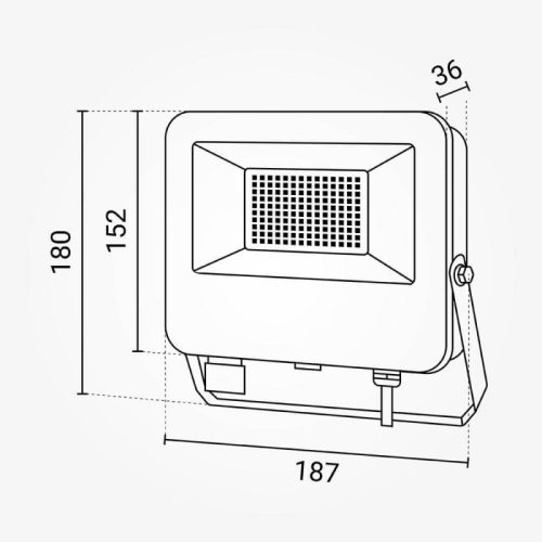 30W-os CCT LED reflektor IP65 védelemmel, mozgásérzékelővel bővíthető