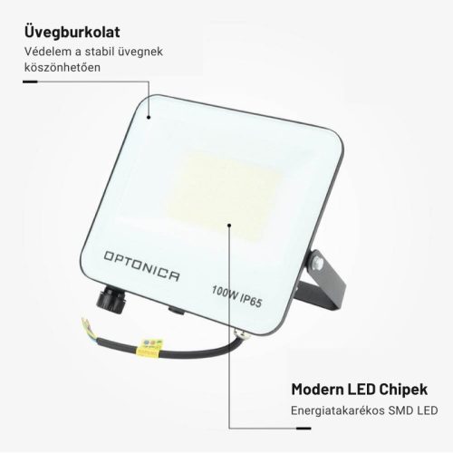 30W-os CCT LED reflektor IP65 védelemmel, mozgásérzékelővel bővíthető