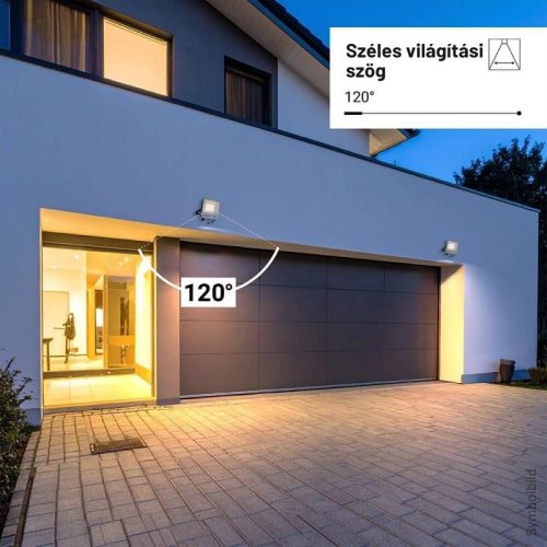 30W-os CCT LED reflektor IP65 védelemmel, mozgásérzékelővel bővíthető