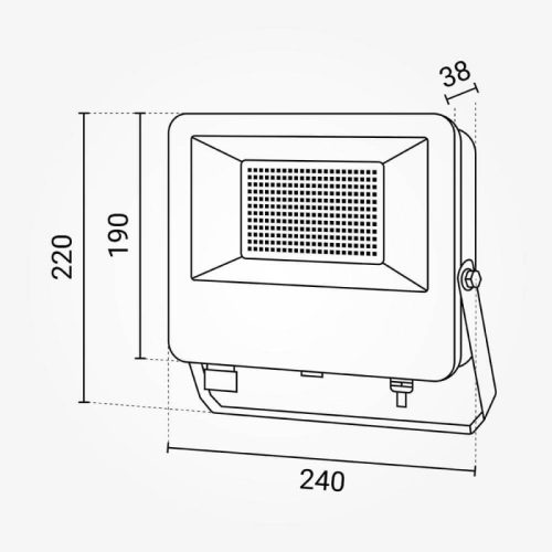 30W-os CCT LED reflektor IP65 védelemmel, mozgásérzékelővel bővíthető