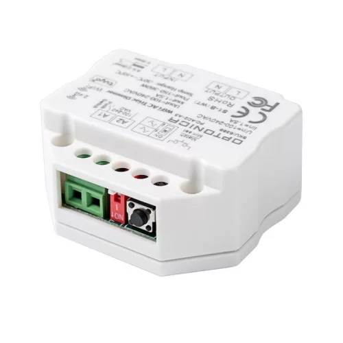 Optonica 6388 fali szerelődobozba süllyeszthető WiFi és 433MHz RF Triac intelligens LED fényerőszabályzó dimmer modul max. 1.5A teljesítménnyel