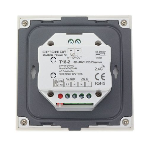 Professzionális 0-10V analóg LED dimmer és fényerőszabályzó vezérlő