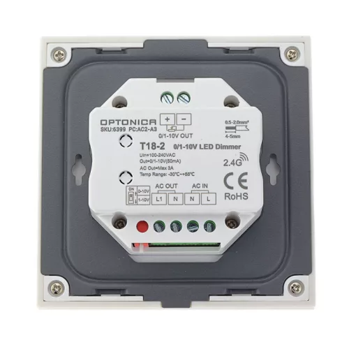 Professzionális 0-10V analóg LED dimmer és fényerőszabályzó vezérlő