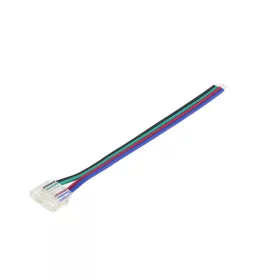 10mm-es forrasztásmentes gyorscsatlakozó betáp színváltós RGB COB LED szalagokhoz