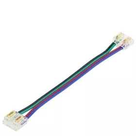10mm-es flexibilis vezetékes toldó fogóval préselhető csatlakozókkal RGB COB LED szalaghoz