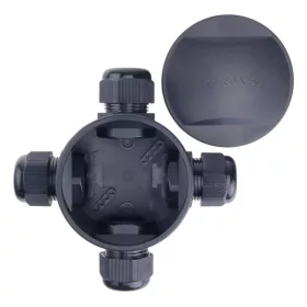 Vízmentes kerek kötődoboz 4 utas IP68 2,5-4mm²