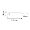 LED pultvilágító lámpa 30cm 10W 1150lm Hideg fehér
