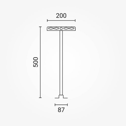 Fali tartó konzol reflektorokhoz 50cm