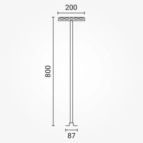 Fali tartó konzol reflektorokhoz 80cm