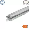 Por-és páramentes fénycső armatúra 1x60cm LED fénycsővel T8 9W 800lm 4500K IP65