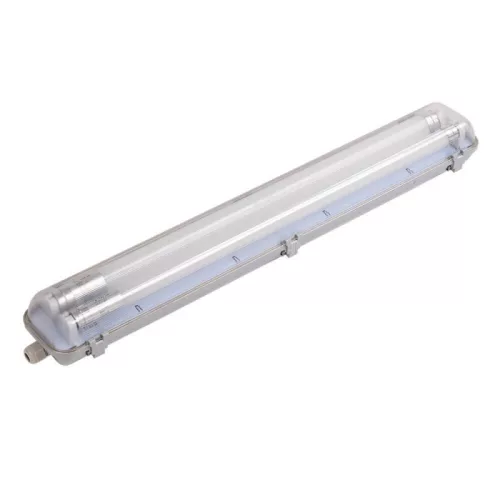 Por-és páramentes fénycső armatúra 2x60cm LED fénycsővel T8 18W 1600lm 4500K IP65