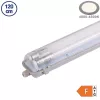 Por-és páramentes fénycső armatúra 2x120cm LED fénycsővel T8 36W 3200lm 4500K IP65