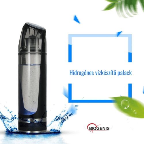 Hidrogénes vízkészítő palack – Biogenis – 500 ml – egészséges ivóvíz otthon és útközben