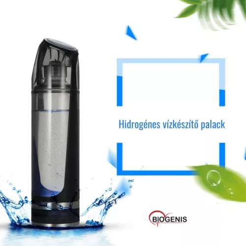 Hidrogénes vízkészítő palack – Biogenis – 500 ml – egészséges ivóvíz otthon és útközben