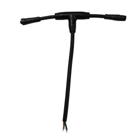 Optonica fekete T-csatlakozó és elosztó programozható LED falsúroló lámpákhoz (Wall Washer)