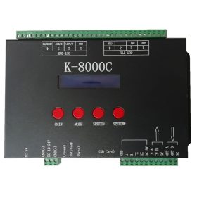 Optonica 8 kimeneti portos DMX és SPI digitális LED vezérlő modul