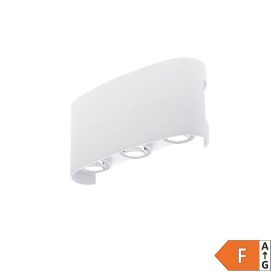   Optonica LED fali lámpa 6 lencse, 6W meleg fényű, alumínium, fehér