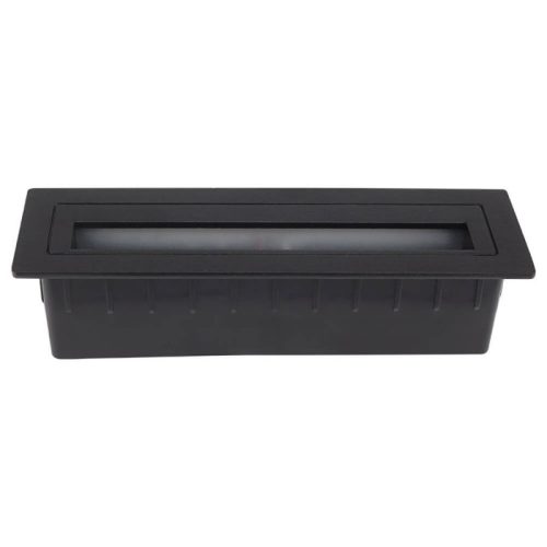 LED lépcsővilágító 6W fekete – meleg fehér 3000K – beltéri IP20 világítás