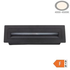   LED Lépcsővilágító 6W – Fekete, IP20, Természetes fehér (4200K)