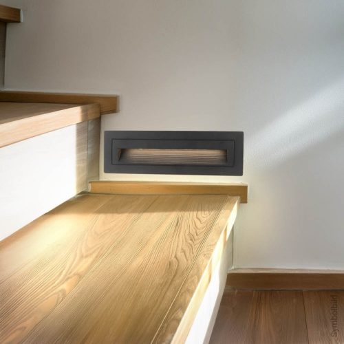 LED Lépcsővilágító 6W – Fekete, IP20, Természetes fehér (4200K)