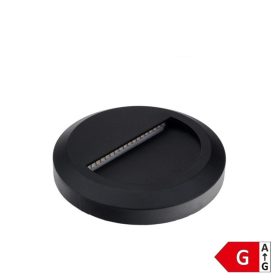   Optonica LED kerek lépcsőmegvilágító lámpa meleg fényű 2W 80lm Fekete