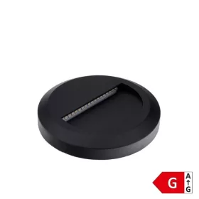  Optonica LED kerek lépcsőmegvilágító lámpa természetes fényű 2W 80lm Fekete