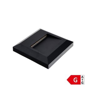   Optonica LED lépcsőmegvilágító lámpa meleg fényű 2W 80lm Fekete