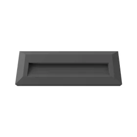   Optonica LED lépcsőmegvilágító lámpa téglalap alakú természetes fényű 3W 100lm Fekete
