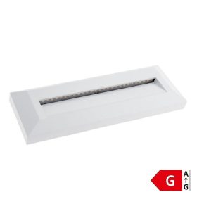   Optonica LED lépcsőmegvilágító lámpa téglalap alakú meleg fényű 3W 100lm Fehér