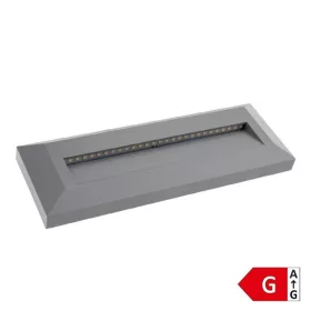   Optonica LED lépcsőmegvilágító lámpa téglalap alakú meleg fényű 3W 100lm Szürke