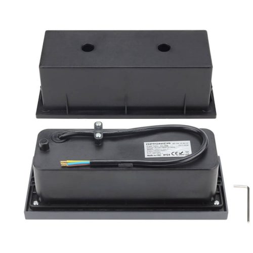 Kültéri Fali Lámpa E27-es foglalattal IP54 Szürke V2 - Optonica