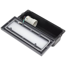   Kültéri Fali Lámpa E27-es foglalattal IP54 Szürke V3 - Optonica