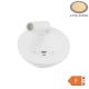 LED Fali Spotlámpa háttérvilágítással, 8W, 40°, kapcsolóval, 2xUSB porttal, fehér, természetes fehér fény