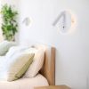 LED Fali Spotlámpa háttérvilágítással, 8W, 40°, kapcsolóval, 2xUSB porttal, fehér, természetes fehér fény