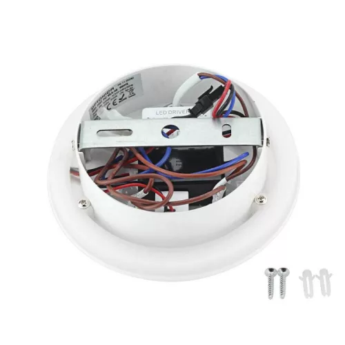 LED Fali Spotlámpa háttérvilágítással, 8W, 40°, kapcsolóval, 2xUSB porttal, fehér, természetes fehér fény