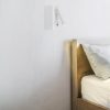 LED Fali Spotlámpa, 2W, 38°, kapcsolóval, 2xUSB porttal, fehér, természetes fehér fény