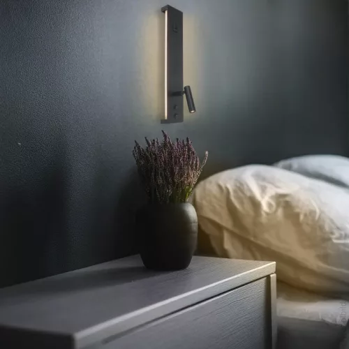 Modern fali spot lámpa hangulatvilágítással