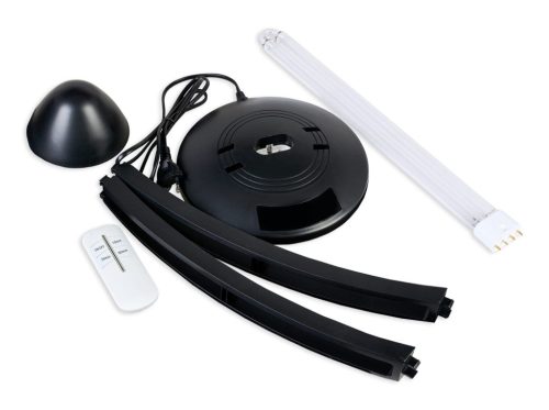 Germicid UV-C fertőtlenítő lámpa – 38W – fekete színben – vírus- és baktériummentesítéshez